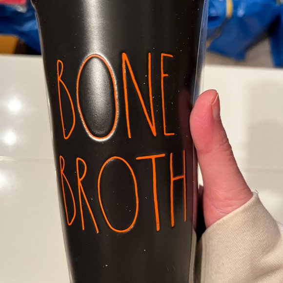 Bone Broth Rae Dunn Ceramic Travel Mug New In Box Holiday Gift - Picture 4 of 9